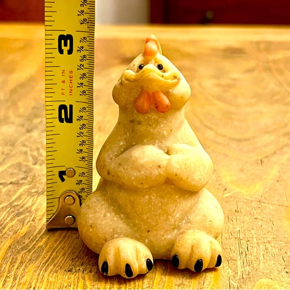 Quarry Critters Chaps the Chicken Faux Granite Figurine 3” Tall Collectible 2002 - Picture 5 of 6